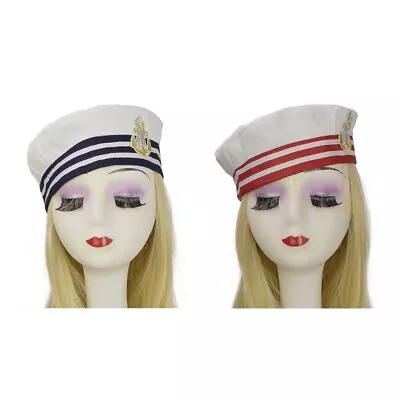 Sailor Captain Hat Sailor Men Women Costume Cosplay Dress-up Costume • $11.98