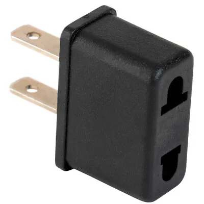 EU Euro Europe US USA Power Jack Wall Plug Converter 2-Prong Travel Adapter • $2.69