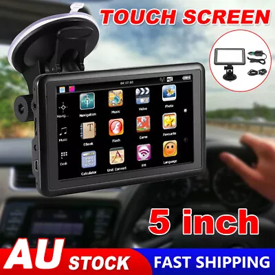 5INCH 4G LCD GPS Navigator Car Navigation Sat Nav Lifetime Free Map Touch Screen • $47.95