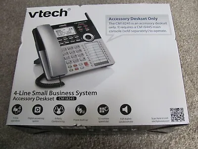 VTech CM18245 4-Line Accessory Deskset Small Business Office Phone System Silver • $99.98