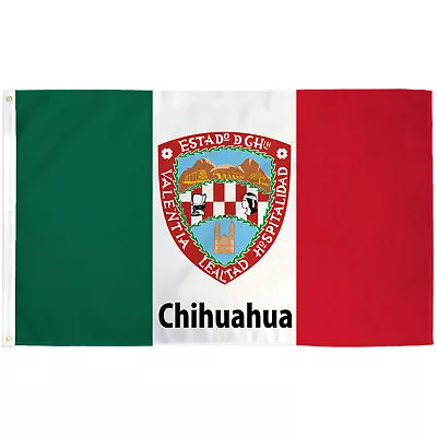 Chihuahua Mexico State 3x5 Flag • $22.95