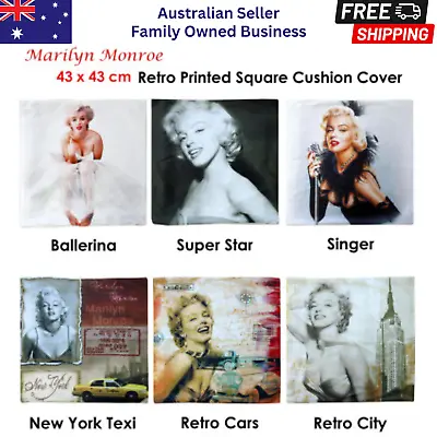 Marilyn Monroe Square Cushion Cover AU • $29.99