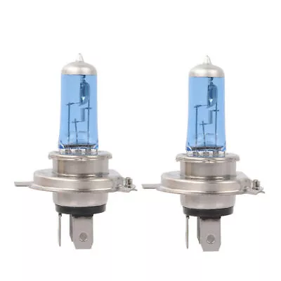 2x H4/9003/HB2 Halogen 100/90W 12V Dual Low-Beam Headlight Bulbs Glass White • $10.95