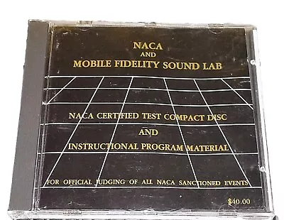 NACA And Mobile Fidelity Sound Lab Test CD / SPCD-7  Ultradisc Pure Gold Plated • $69.99