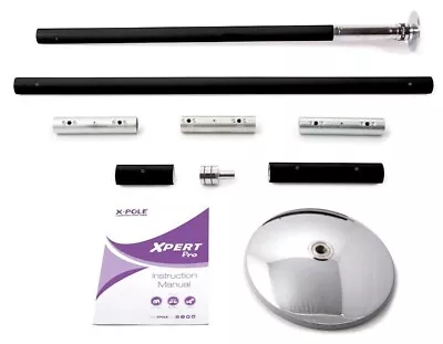 $439.99 • Buy XPole X-PERT Pro 45mm PX Spinning Static Dance Exercise XPole Set Silicone Black