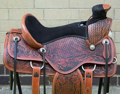 Ranch Saddle 15 In A Fork Western Work Roping Roper Trail Horse Used • $474.90