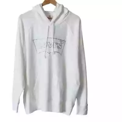 Levi's Women's White Graphic Logo Hoodie Sweatshirt XL XXL ($60.00) • $29.99