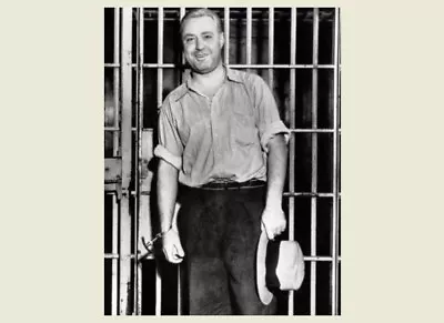 Gangster George Machine Gun Kelly Jail PHOTO 1933 Great Depression PROHIBITION • $5.68