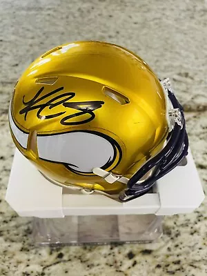 Kirk Cousins Signed Minnesota Vikings Flash Gold Mini Helmet W/JSA • $89.99