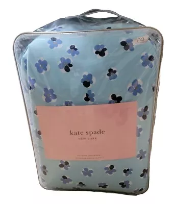 KATE SPADE Comforter Set  Floating Cherry Blossom  In Blue  Full / Queen NEW • $160