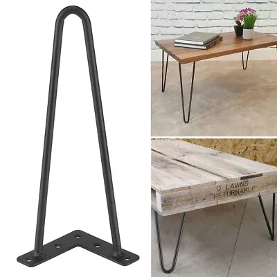£14.99 • Buy 4 Pcs Hairpin Table Legs Hair Pin Legs Set For Furniture Bench Desk Metal Steel