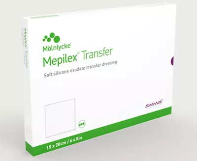 Molnlycke Mepilex Transfer 294899 - 5 Pack  Foam Dressings 6  X 8  - EXP. 7/25 • $21