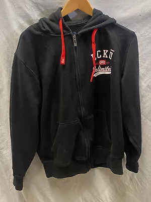 Ecko Unltd Black Full Zip Hooded Jumper Size M REF00028 • £10.65