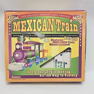 Mexican Train Dominoes Double 12 Color Dot Professional Size Case **Incomplete** • £18.99