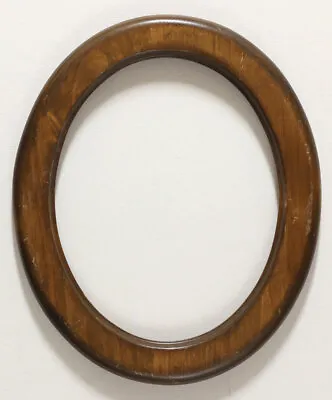 Antique Oak 12.25 X 10.25 Oval Wood Picture Frame Vintage Fancy - Fits 10x8 Rare • $79.99