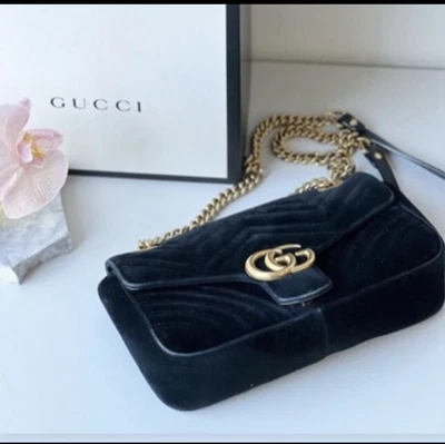 $1300 • Buy Gucci Gg Marmont Velvet In Black