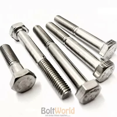 M10 / 10mm A2 STAINLESS STEEL PART THREADED HEX HEAD BOLTS HEXAGON SCREWS DIN931 • £148.10