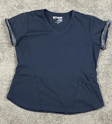$11.99 • Buy Greys Anatomy Scrub Top XL Impact Grey Barco Short Sleeve Uniform Work Wear