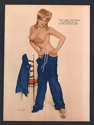 Vintage Playboy Alberto Vargas Girl Pin Up Page Print November 1962 • $24.69