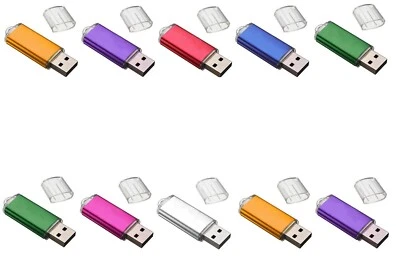 ( 10 PACK ) Usb Flash Drive Memory Stick Thumb Jump Pen 1MB-512MB & 1GB-32GB Lot • $27.50
