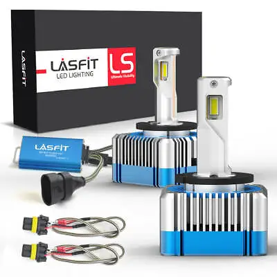 Lasfit LED Headlight Bulb D1S D1R D3S D3R High Low Beam HID Xenon Conversion Kit • $129.99