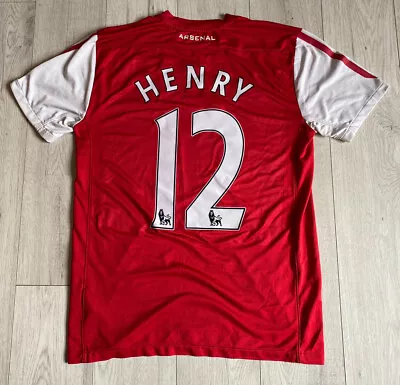 £59.99 • Buy Nike Henry Arsenal 2011/2012 Home Football Shirt 125 Anniversary Medium Red Rare