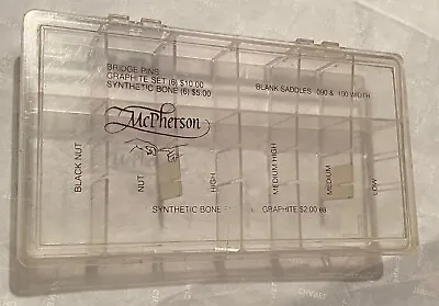 Vintage Mcpherson Guitar Parts Box Store Display Case- Interchangable • $21