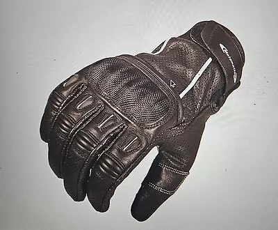 Motonation Campeon Short Leather Motorcycle Street Gloves Size XL • $35.99
