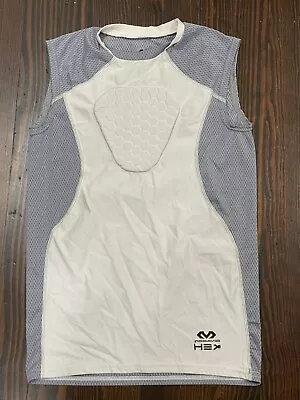 Boys McDavid Hexpad White Baseball Heart Guard Shirt Chest Protector Youth XL • $14.99