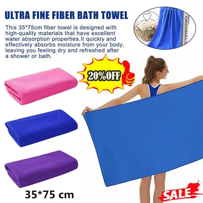 Extra Microfibre Lightweight Beach Towel Quick Dry Travel Towel Bath 2024 • £2.83