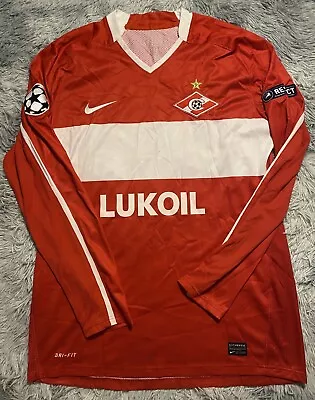 FC SPARTAK MOSCOW 2010/11 Home MATCH WORN/ISSUE Jersey Champions League ALEX#12 • $293.63