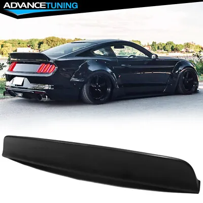 Fits 15-23 Ford Mustang Coupe IKON Style Matte Black Duckbill Trunk Spoiler PP • $169.99