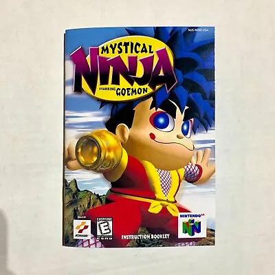 Mystical Ninja Starring Goemon - Replacement REPRO Manual - N64 - Booklet • $16