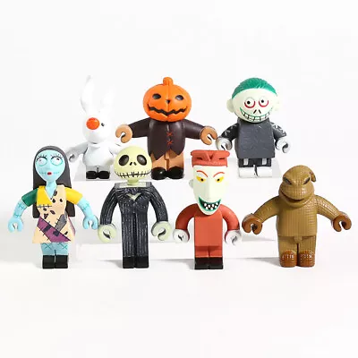 The Nightmare Before Christmas Jack Skellington Figure Toys 7pcs/Set Xmas Kids • £11.63
