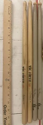 2 Pair VIC FIRTH THOM Hannum & MS1 Corpsmaster Marching DRUM STICKS VG+ DRUMLINE • $19.99