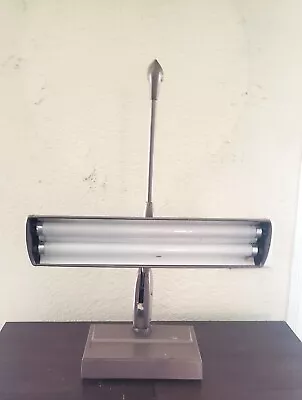 Vintage Mid Century Industrial Magic Arm Floating Florescent Lamps On Base • $35