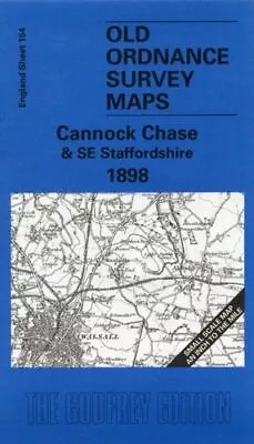 Cannock Chase And SE Staffordshire 1898 UC Boynton John Alan Godfrey Maps Sheet  • £8.83