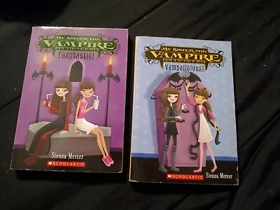 Scholastic My Sister The Vampire 1 Set Of 2 Books  Fangtastig  -  Vampallgious  • $14