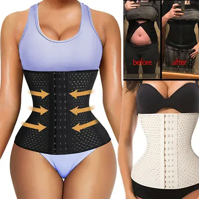 Waist Trainer Corset Hourglass Belly Tummy Control  Girdle Shaper Underbust Belt • £8.79