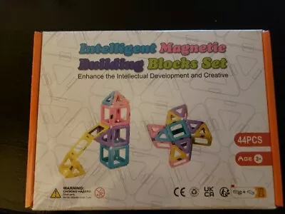 INTELLIGENT MAGNETIC BUILDING BLOCKS SET (  SEALED ) 44 Pieces • $12.79