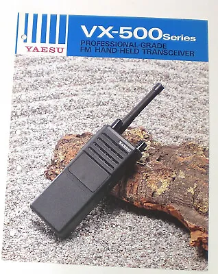 Yaesu Vx-500 Series Original 2 Page Colour Brochure • £7.95