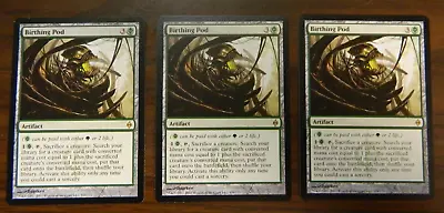 MTG New Phyrexia Birthing Pod X3 Unplayed Excellent - NM Dented • $24.99