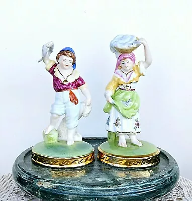 Vintage Royal Vienna Pair Porcelain Figurine Austria • £57.82