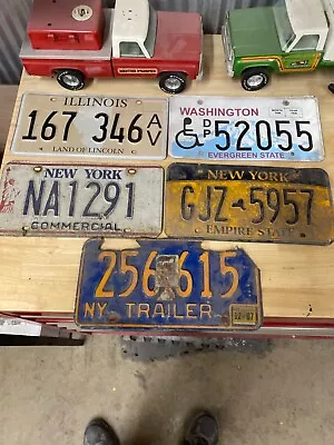 70'S-00'S Vintage Lot Of 5- MIXED STATES License Plates  • $10