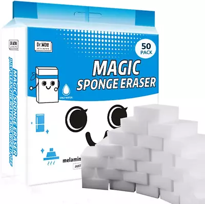 50 Pcs/Lot Magic Sponge Eraser Multi-Functional Melamine Foam Cleaner 100X70X30M • $26.92