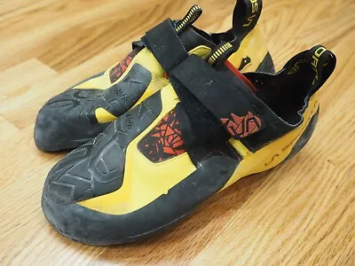 La Sportiva Men's Skwama Rock Climbing Shoes Black/Yellow EU 43 - US 10 • $69.99