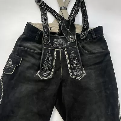 German Trachten Lederhosen Shorts Oktoberfest  Waist Size 30-32 (Euro 48) • $37