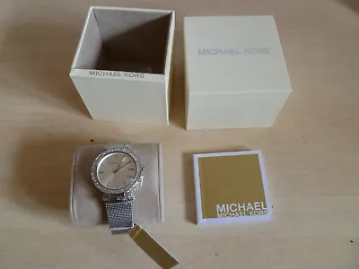 New Michael Kors Darci Mk3367 Silver Steel Mesh Strap Womens Watch  • £74.95