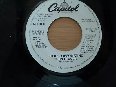 Eddie Jobson / Zinc - Turn It Over - 7  Single US DEMO Pressing  • £8.95