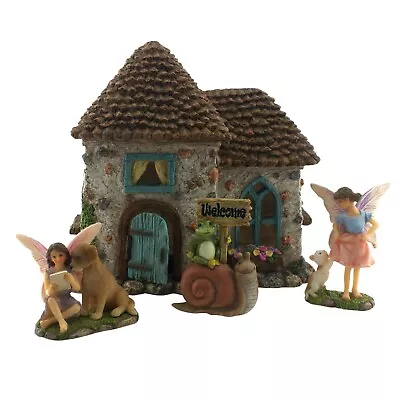 Fairy Garden Accessories House & Ornaments Kit & Miniature Fairies By Pretmanns • £31.97